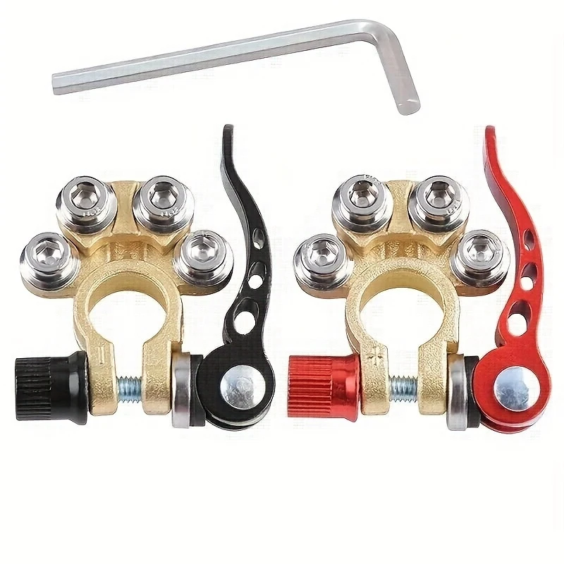 2Heavy-duty brass battery terminal connectors in bulk - 4Quick disconnection is suitable for cars、Trucks and ships