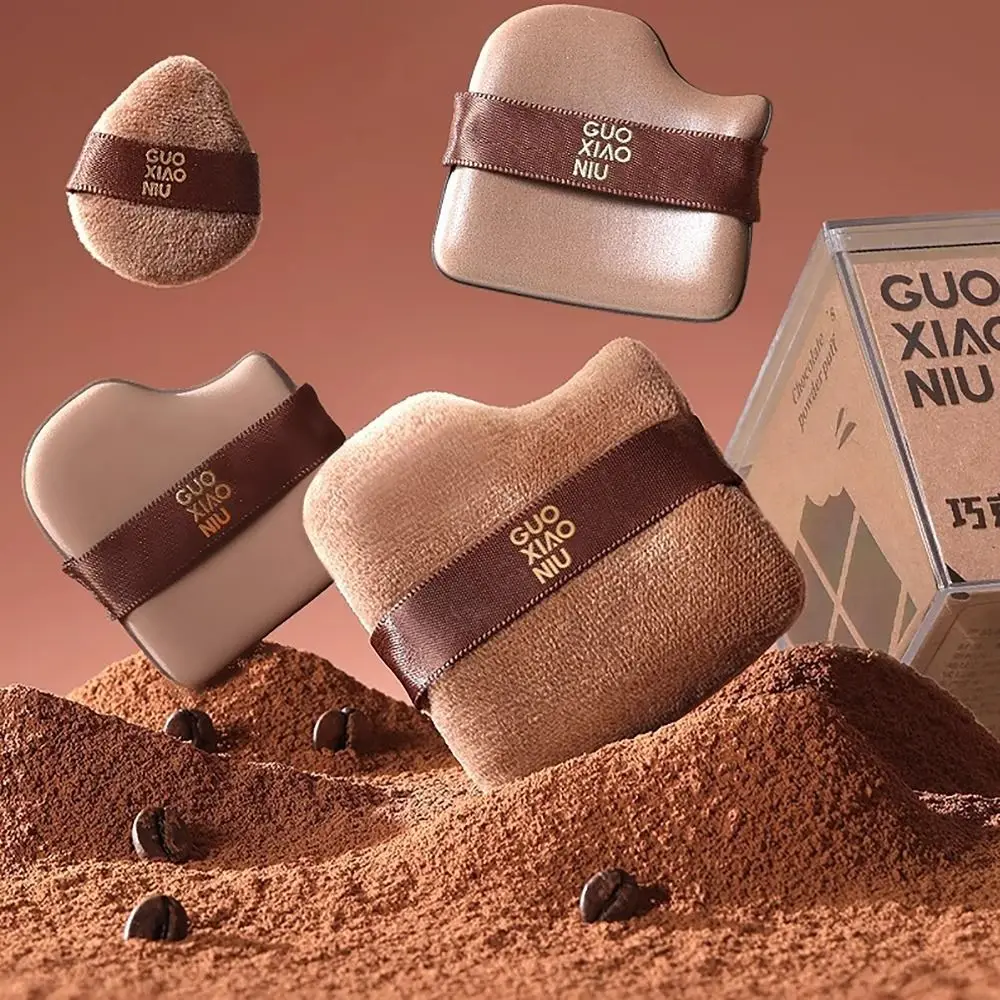 6 stks/doos Draagbare Droog Nat Gebruik Make-Up Blender Rookwolken Dubbelzijdig Make-Up Tool Poederdons Cosmetische Tool Voor Vrouw Schoonheid