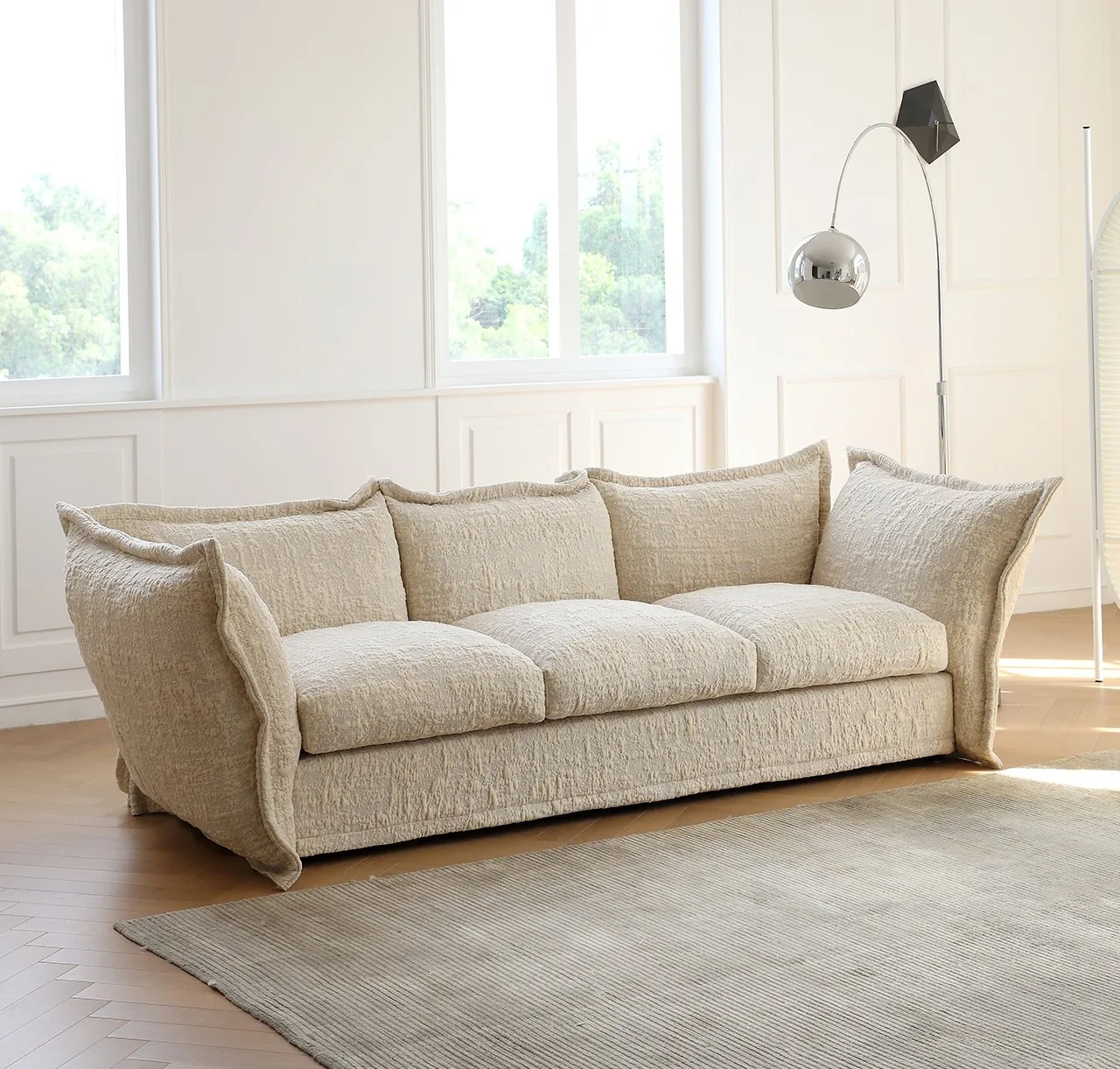 Petal sofa modern simple villa small apartment straight row special shape