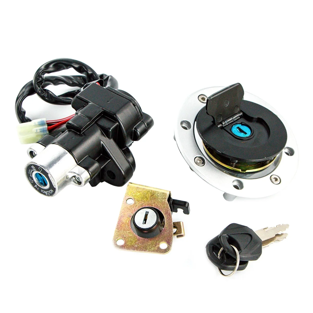 Motorcycle Lgnition Switch Lock Kit Seat Lock for Suzuki SV650 DL650 V-Strom DL100 V-Strom GSXR600 GSXR750 GSXR750