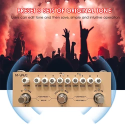 M-VAVE CUBE BABY Multifunctional Electric Guitar Combined Effect Pedal Wireless Music Playback Type-C Interface Function