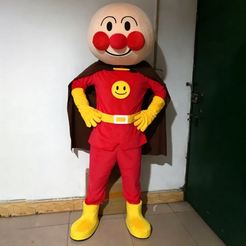 Cartoon Anpanman Maskottchen-Kostüme für Erwachsene Cosplay Kamen Rider Brot-Charakter-Anzüge Karneval Halloween Party Auftritts-Requisiten