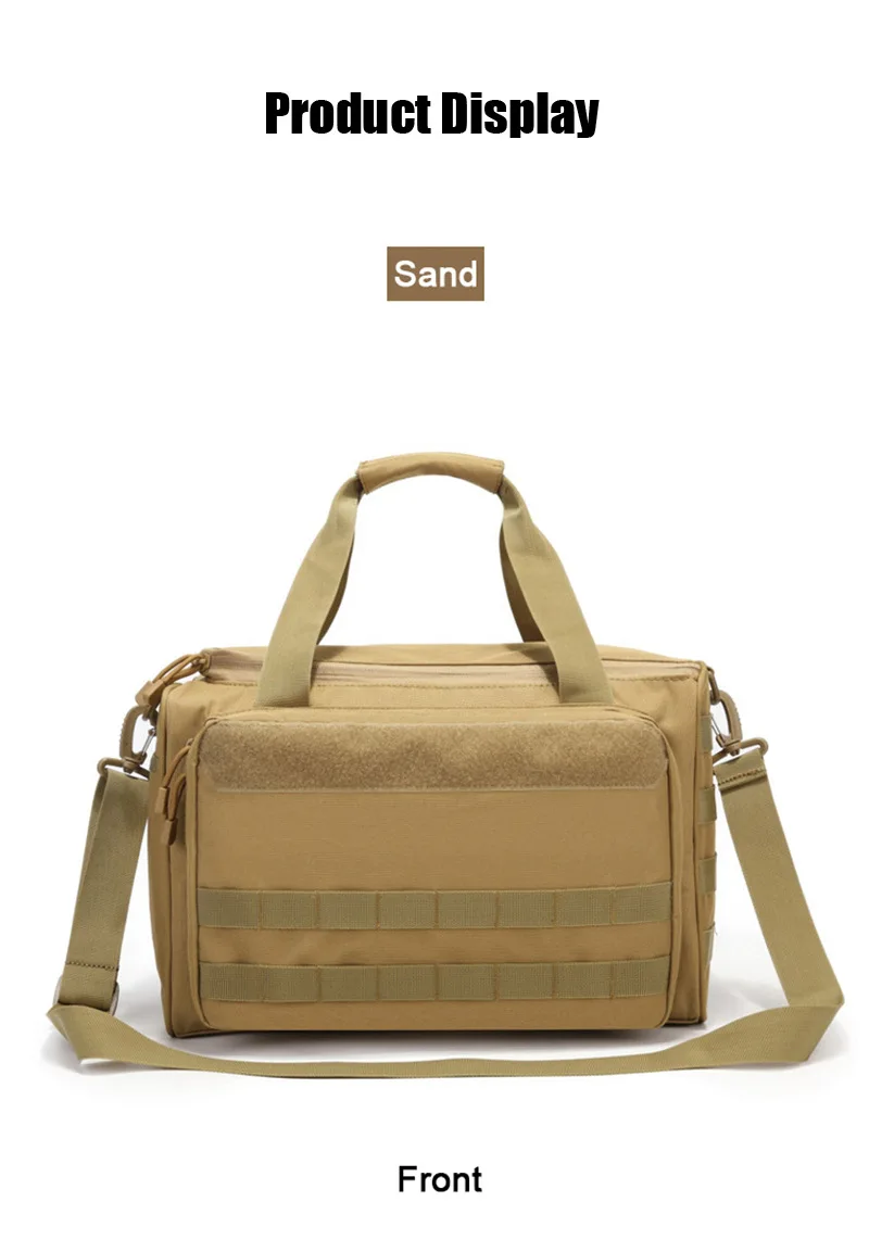 Range Bag Outdoor Hunting Training Shooting Molle Gun Bags Climbing Hiking Camping Large Capacity Handbag