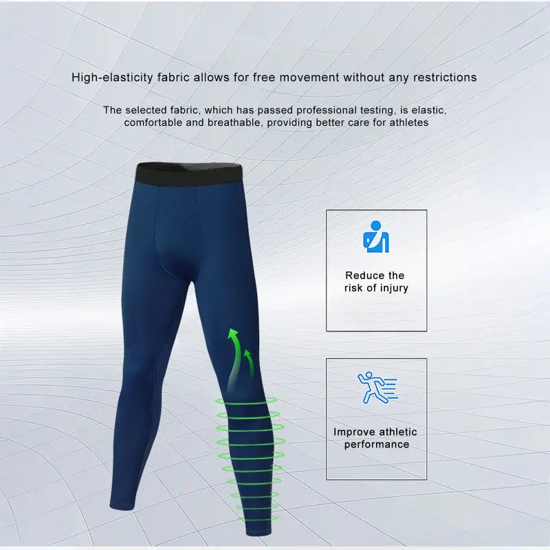 Winter Sports Suit for Children Quick Drying Thermal Underwear Boys Compression Sportswear Basketball Football Tight Clothing - view 5