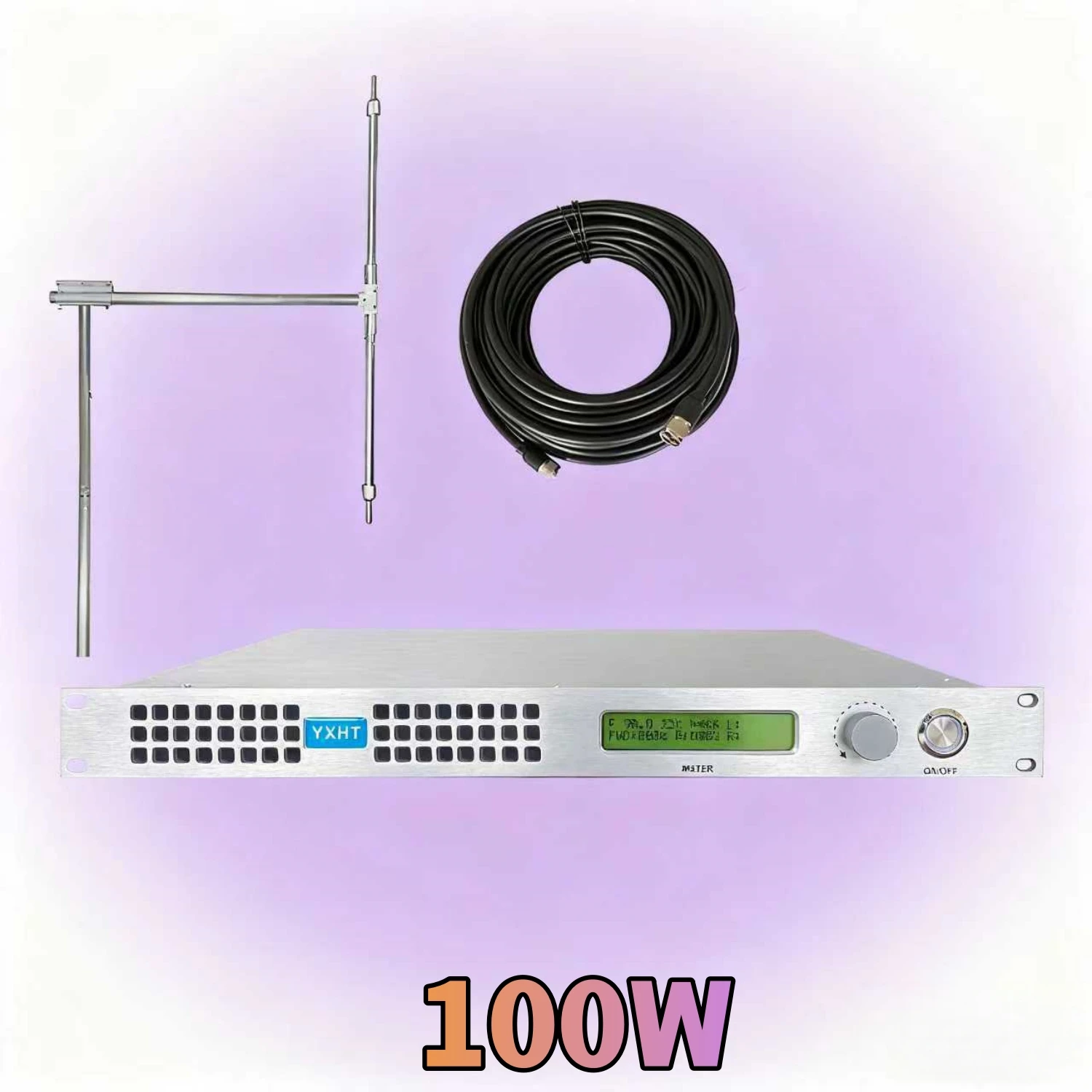 

HP- Stable 100W FM Transmitter with Antenna & Cable – High-Quality Anti-Interference for Security & Escort Services