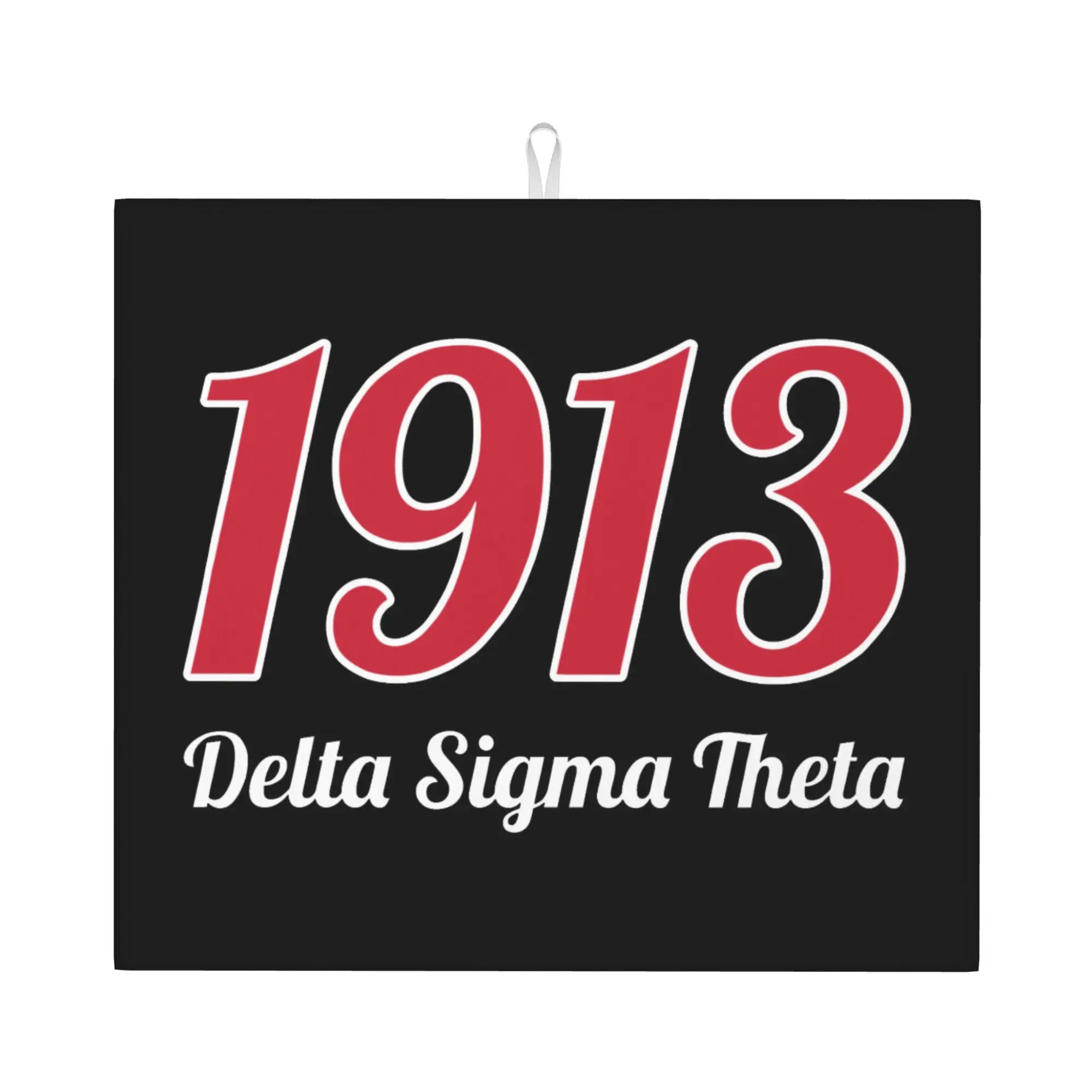 Delta Sigma Theta 1913 Non Slip Kitchen Counter Protector Mat Barware Tableware Reusable  Bathroom Drying Mat For Kitchen