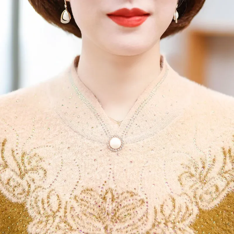Maglioni da donna a collo mezzo alto Cappotto da donna Pullover di grandi dimensioni Top lavorato a maglia Maglioni lavorati a maglia ispessimento femminile primavera autunno