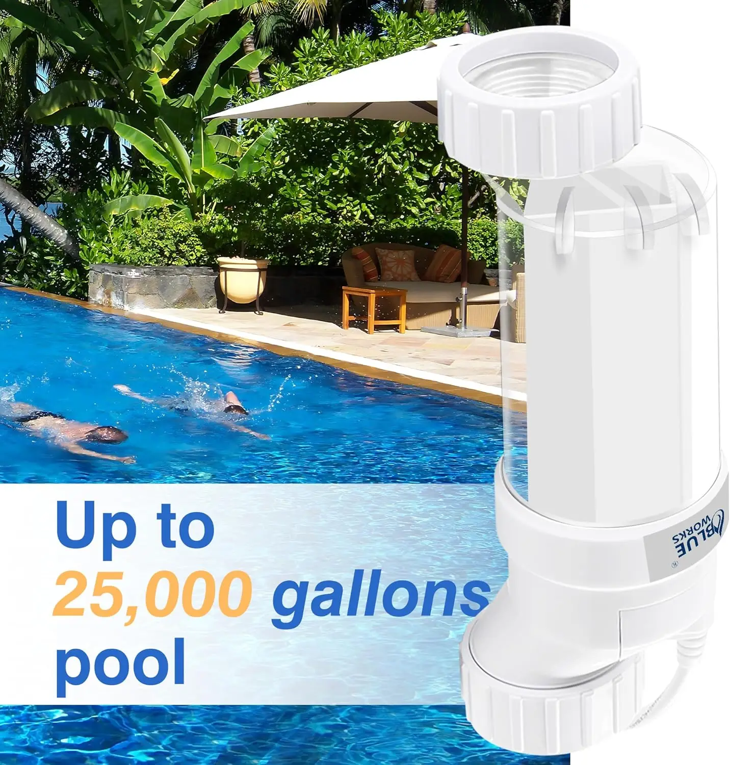 , Fit for Hayward Salt Cell Model Number T-Cell-9, Up to 25,000 Gallons Pool, 1 Year