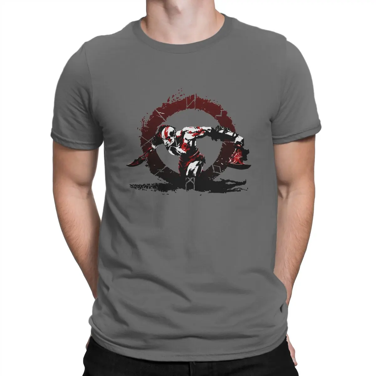 Black Style TShirt God Of War Kratos Comfortable Creative Graphic  T Shirt Stuff Hot Sale