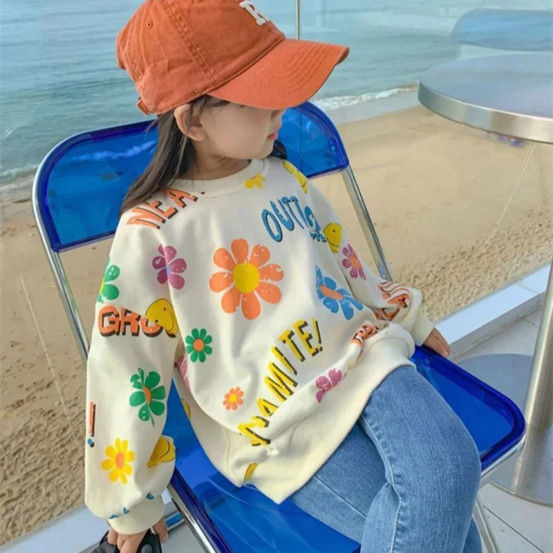 Hoodies Sweatshirts Girls Cotton Tops Overcoat Outwear 2025 Cheap Spring Autumn Windproof Kids Christmas Gift Children's Clothin