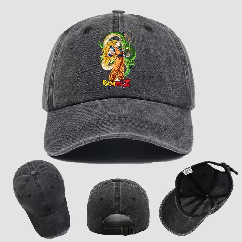 Dragon Balles Figures Peaked Caps Cartoon Anime Printed Boy Hats Trendy Cool Baseball Cap Summer Leisure Outdoor Hat Headwear view 6