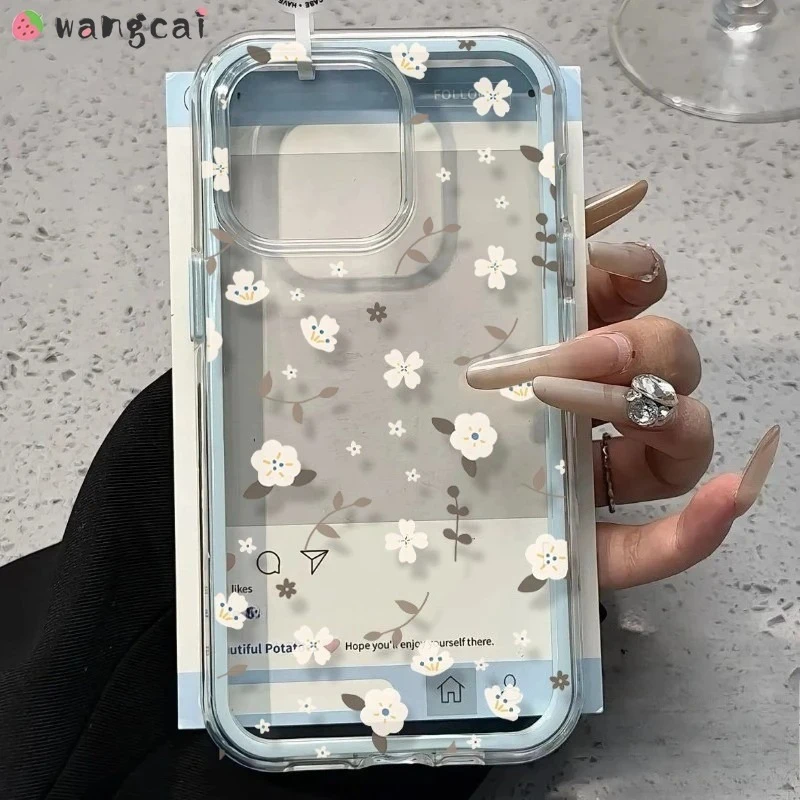 Para Huawei Pura 70 P60 P50 P50E Mate 70 60 50 50E Pro Plus Pro + Nova 9 SE 10 Lite funda de teléfono borde de Color Linda funda suave de flores