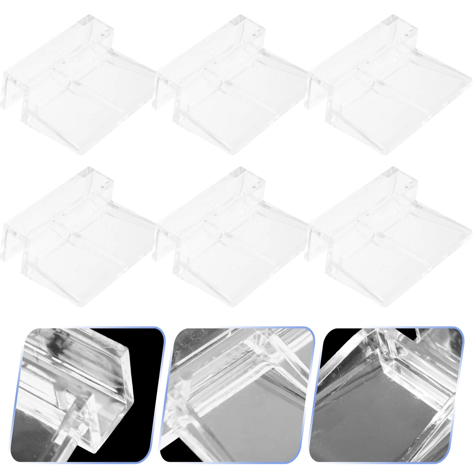 16 Pcs Aquarium Cover Bracket Practical Fish Tank Accessories Lid Instant Installation Holder Supply Acrylic Glass Clips