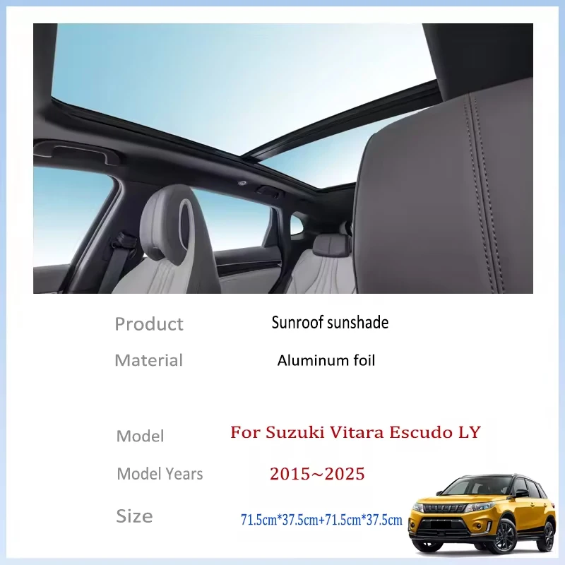 For Suzuki Vitara Escudo LY 2015~2025 MK4 Auto Sunroof Sunshade Car Sun Shades CoverProtector Anti-UV Heat Isolate Accessories