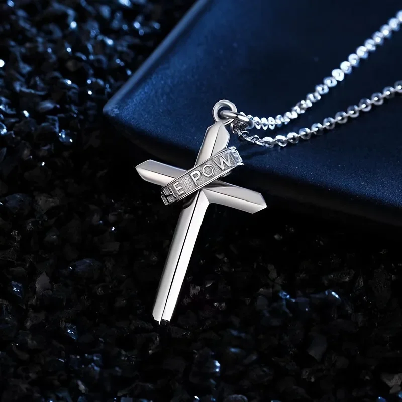 

Ожерелье с подвеской в виде креста из нержавеющей стали, ювелирные изделия унисекс в стиле хип-хоп, подарок