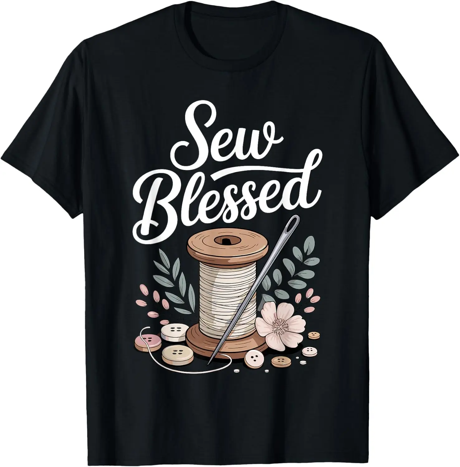 Quilting Art For Women Grandma Quilter Sewer Sewing Lover T-Shirt Breathable, heavyweight pure cotton short-sleeve top—stylish, plus-size, and suitable for year-round wear with a sporty, casual vibe
