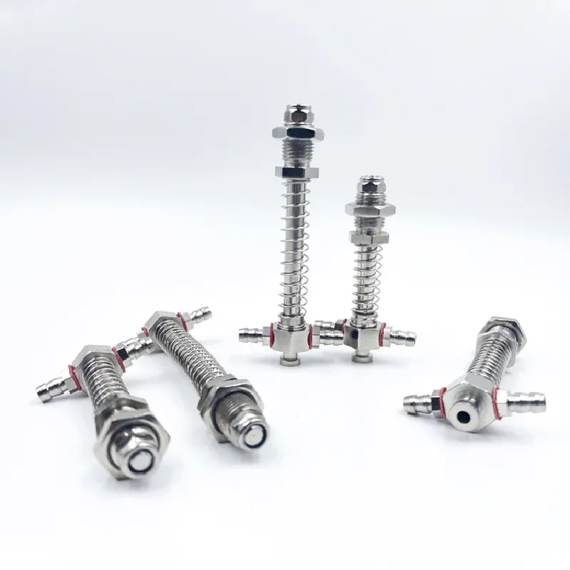 2PCS Manipulator Sucker Connecting Rod 7mm Mounting Head Bilateral Intake Buffer Side Ventilation Pneumatic Manipulator Base