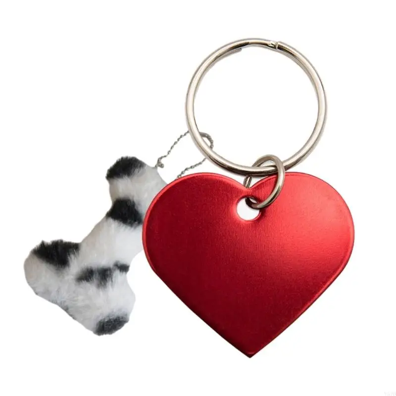 y5jd dalmatians العظام keychain سحر الكلب العظم الحبل المشترك