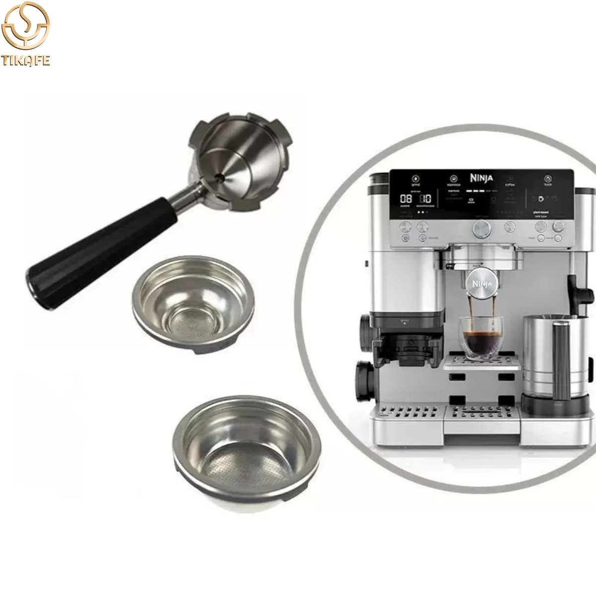 

Портафильтр для кофе, сменная корзина для фильтра, дозирующая чашка и аксессуары для эспрессо для Ninja ES501EU ES601 655 701