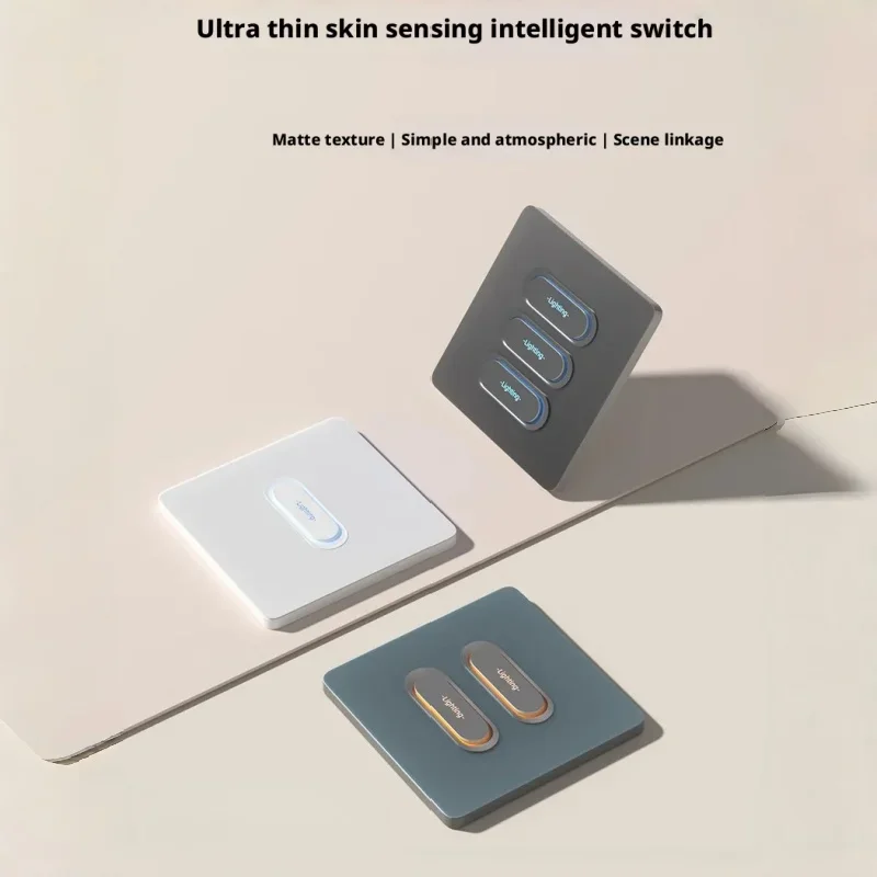 Tuya Zigbee Sensation Pc Smart Atmosphere Light Switch Dual Control Multi-Control Single Fire Zero Fire Universal Smart Switch