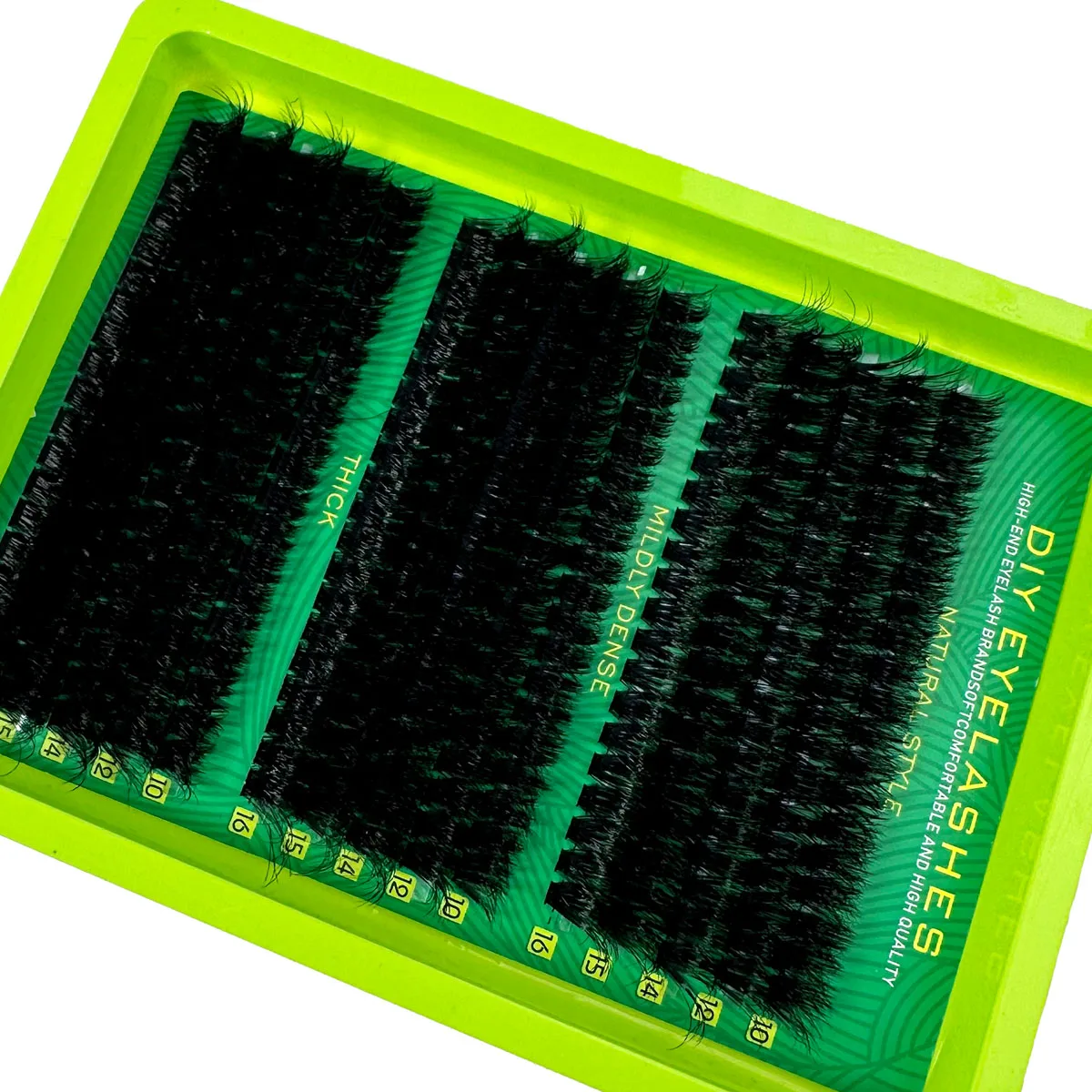 Cluster per ciglia soffici 5D fai da te da 0,07 mm 60D 80D 100D Cluster per ciglia spesse D Curl Ciglia individuali sottili Estensione ciglia 10-16mm