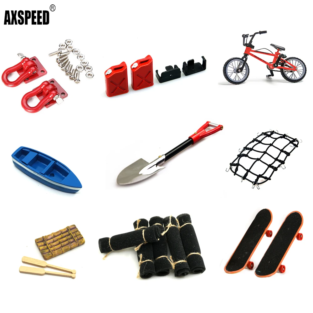 AXSPEED RC Car Simulated Decorative Accessories For 1/10 Axial SCX10 TRX-4 TRX-6 Car Bicycle Bike Model Mini Fuel Tank Oil Drum