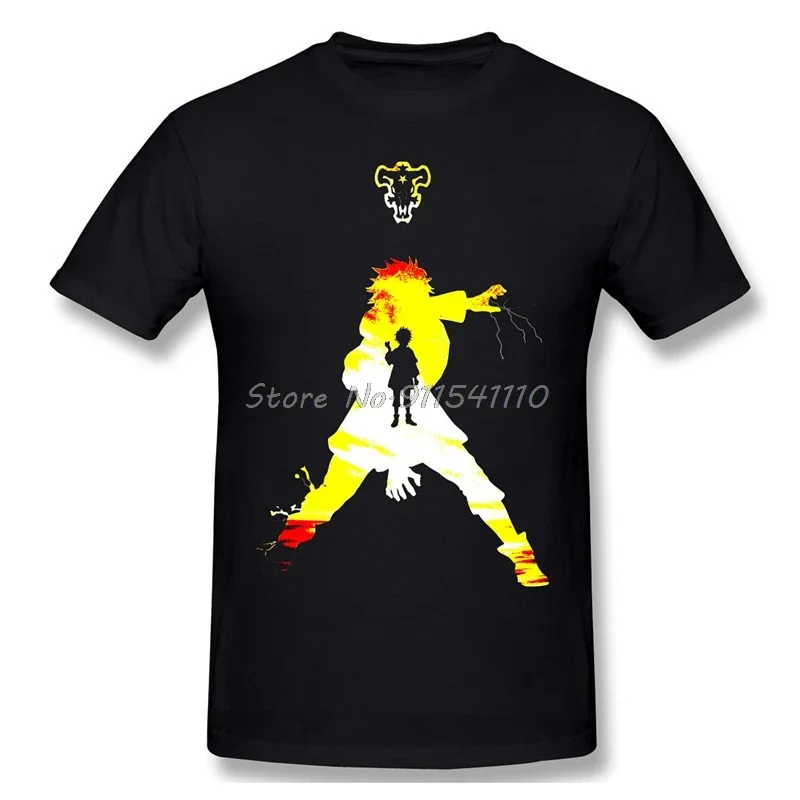 Футболка Luck Voltia Мужская, забавный подарок на день рождения, 100% хлопок, Сказочная аниме футболка Yuno Asta в стиле Харадзюку, уличная одежда