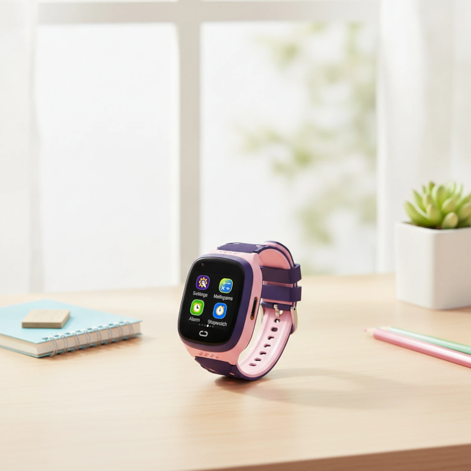 Kids Smart Watch Phone Comfortable Children's Smart Watch Smartwatch Games Wrist-Worn for Parents, Daily Use, School