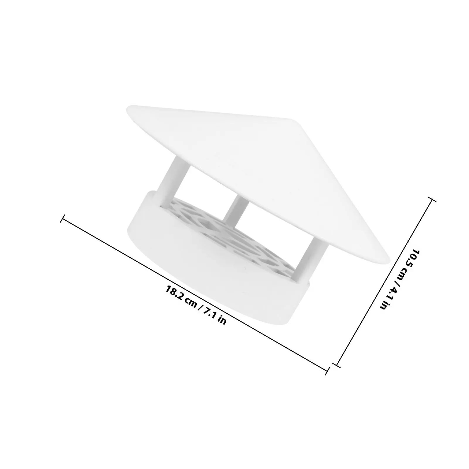 Chimney Cap Heavy Duty Rainproof Cover with Smoke Optimization for Fireplace Chimney Flue Outdoor Rv Roof Vent Cap Protector