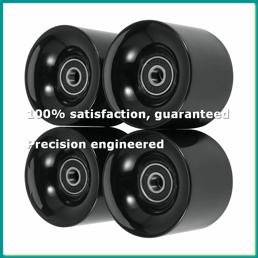 

Pack of 4 60mm Skateboard Wheels + ABEC-9 Bearing Steel and Spacers Cruiser Wheels-FABY