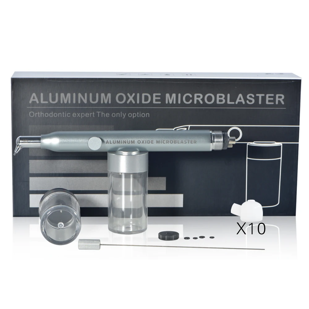 XND Dental Aluminum Oxide Micro Blaster with Water Spray Microetcher Alumina Sandblasting Gun Teeth Roughening& Whitening 2in1