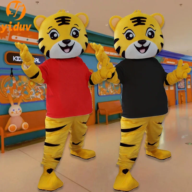 Amway disfraz de Mascota de tigre para adultos, traje de juego de rol, animales de dibujos animados lindos, fursuit, disfraz de Cosplay, eventos de fiesta, tigre divertido