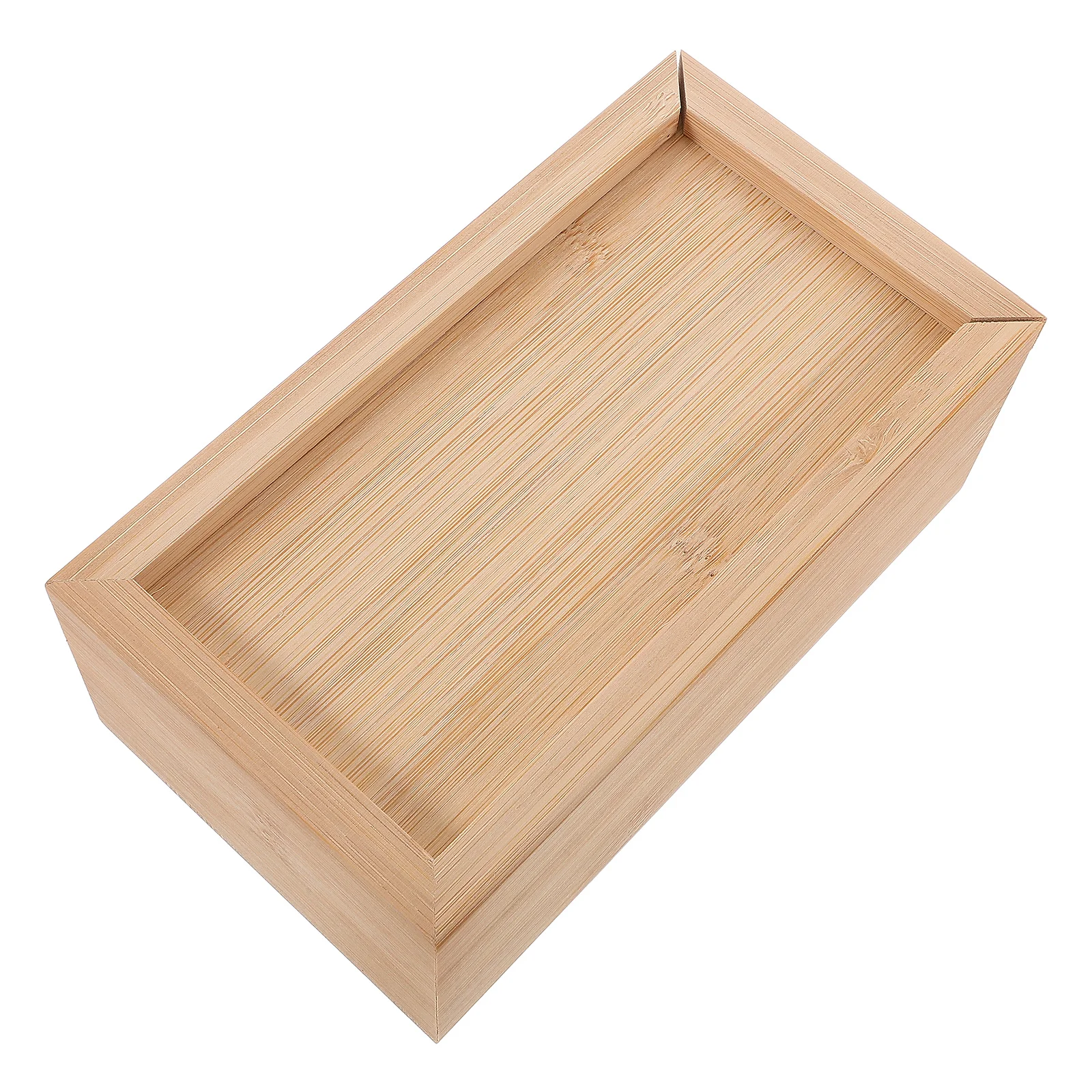 

1pc Wooden Storage Box With Sliding Lid Vintage Craft Organizer For Jewelry Rings Keepsakes Small Sundries Natural Wood