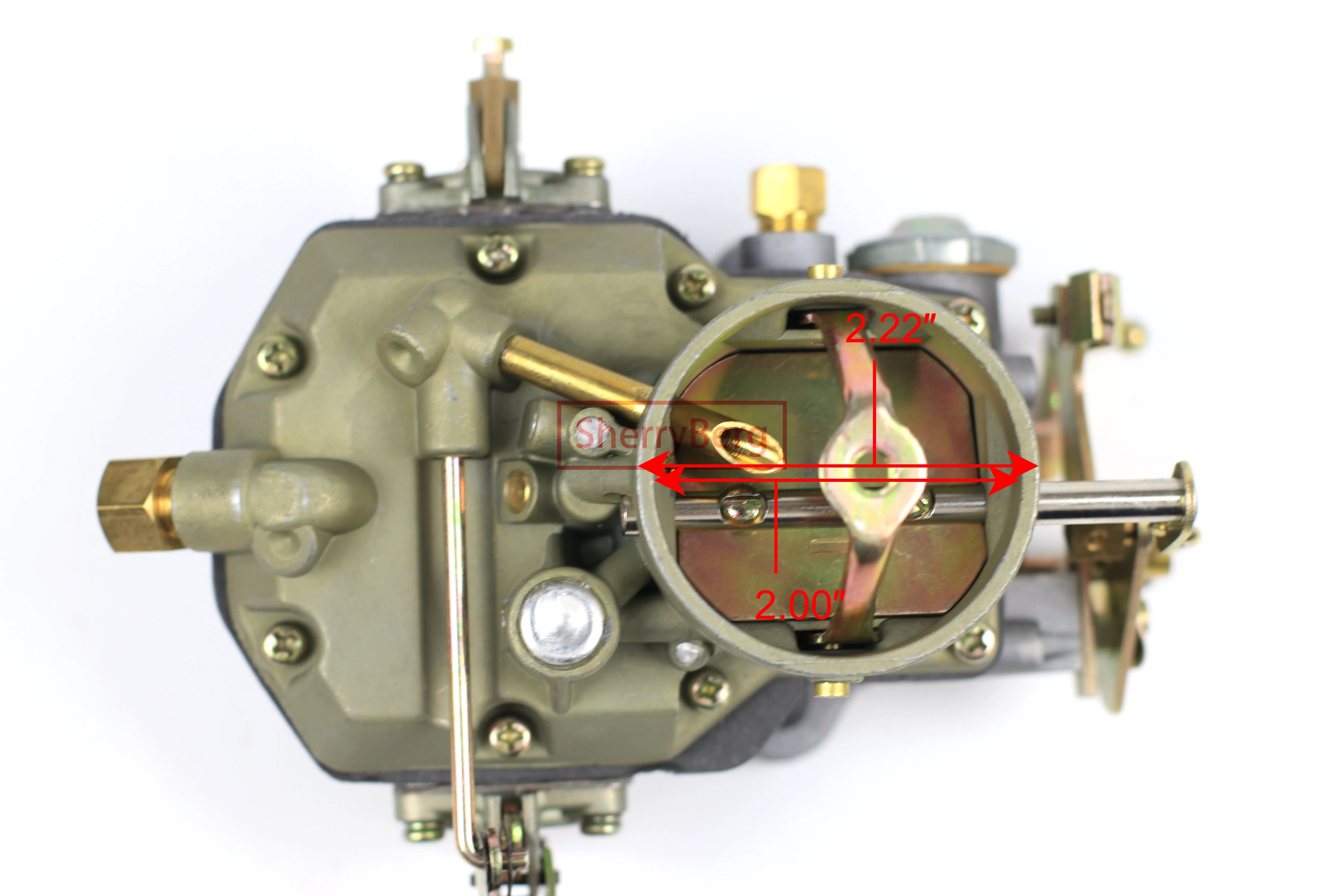 Carburador SherryBerg 1100 con Estrangulador Manual para Falcon, Mustang, Sprint, Fairlane, Comet 200 ci en Línea, F100, F250, F350, Camioneta, 1964-1968