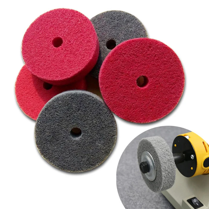 1 unidad de ruedas pulidoras de nailon de 3/4/5/6/7/8 "75mm para pulir Metal, madera, plástico, accesorios de herramientas eléctricas