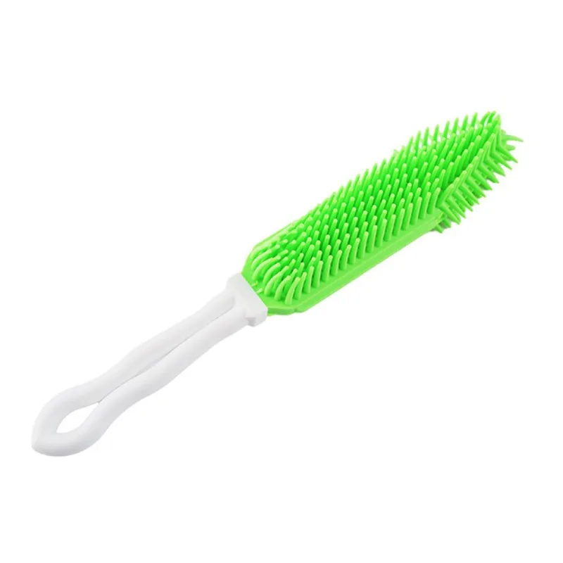 Cepillo de baño para mascotas de silicona suave para masaje_voghion.com