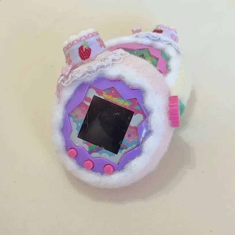 

Kawaii Tamagotchi Paradise Protective Cover Cute Strawberry Cake Hat Tamagotchi Accessories Shell Protective Case