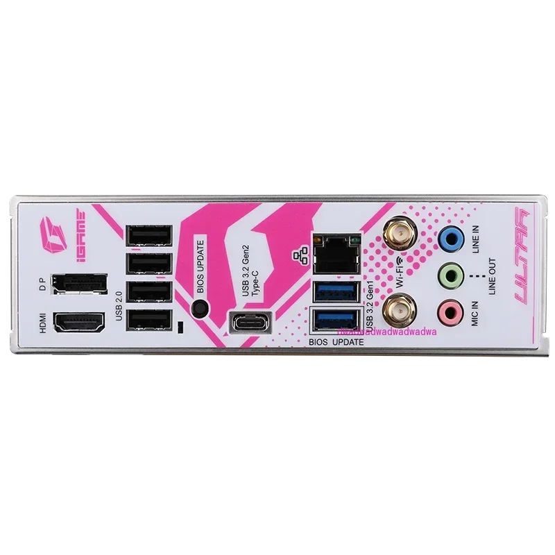 واي فاي 6E بلوتوث 5.3 3 * PCIe 4.0x4 M.2 SSD فتحة Type-C Type-A ملونة Intel B760 IGame B760M ULTRA Z D5 V20 Realtek 2.5G Lan