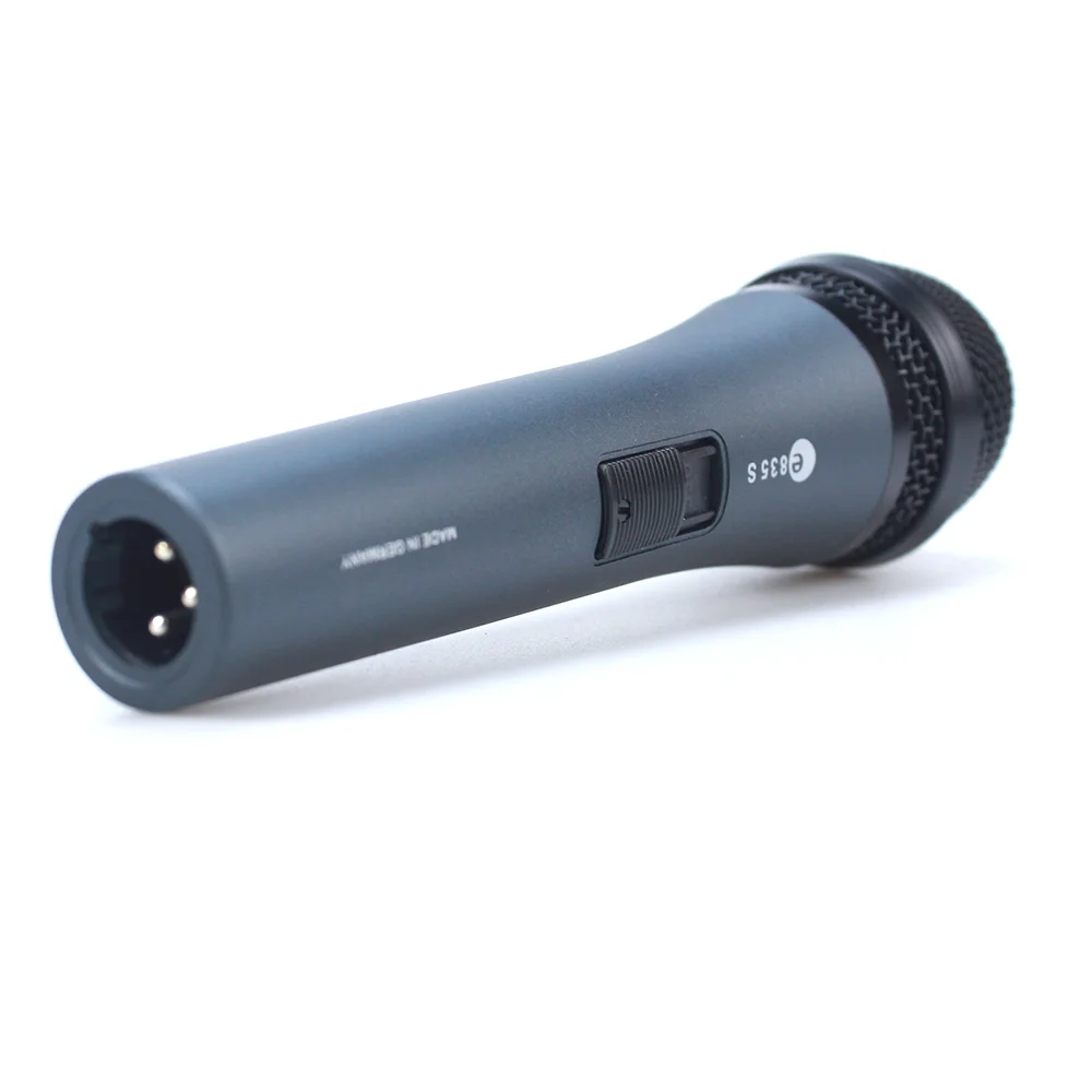 E835S e 835-S Pro Audio Cardioid Dynamic Vocal Microphone التعامل مع مفتاح تشغيل/إيقاف #2