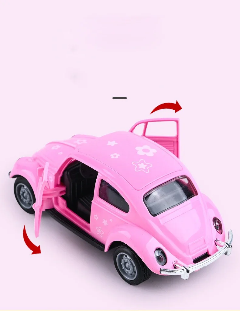 Beetle Inertia colorato mini modello di auto giocattolo go veicoli tirare indietro auto per bambini modello adulto regalo di raccolta