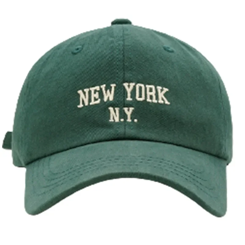 Moda nova york carta boné para mulher boné de beisebol masculino esportes chapéu de sol kpop macio snapback retro hip-hop algodão chapéus