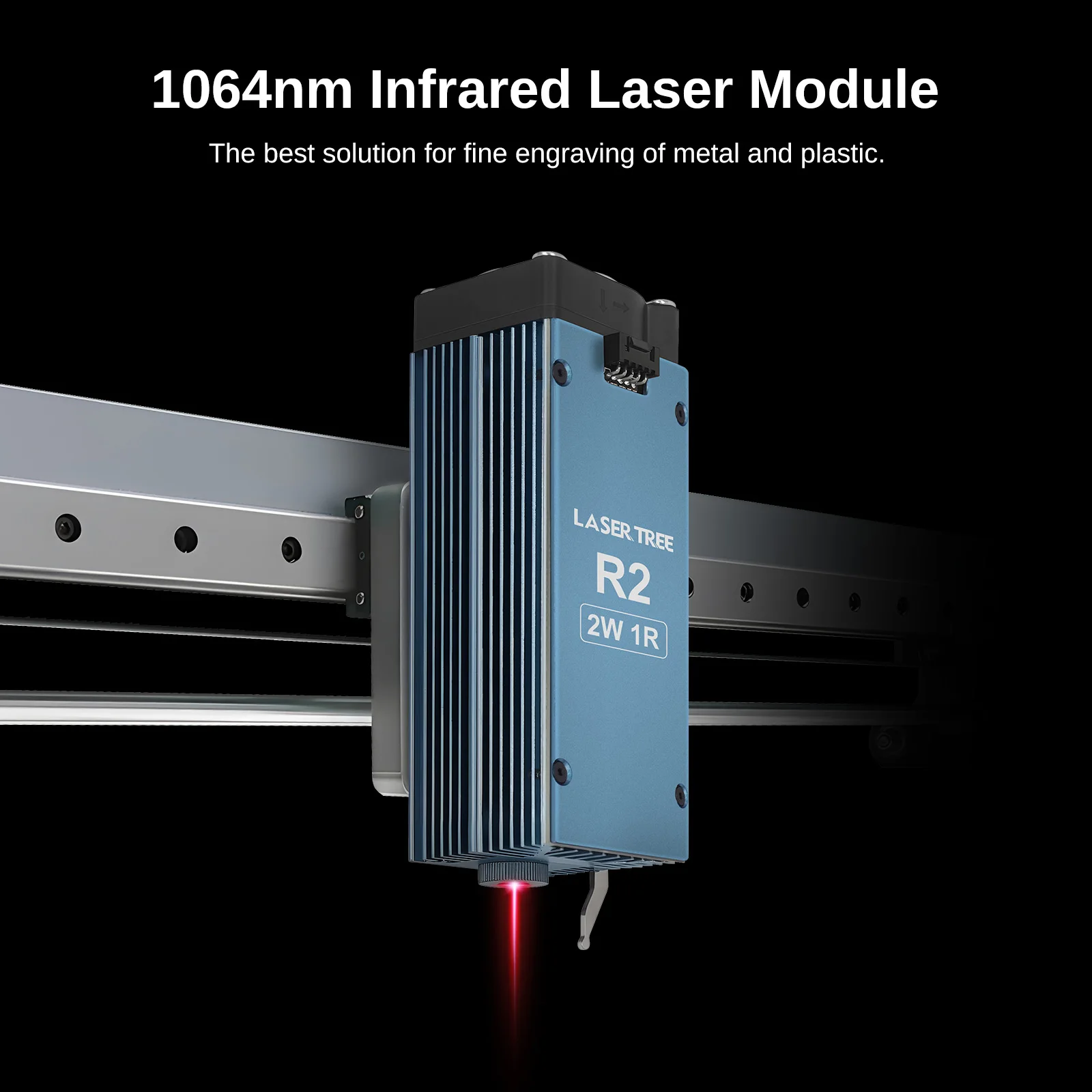 LASER TREE 1064nm Infrared 1W 2W Laser Module 0.03mm Laser Spot for Metal and Plastic Engraving