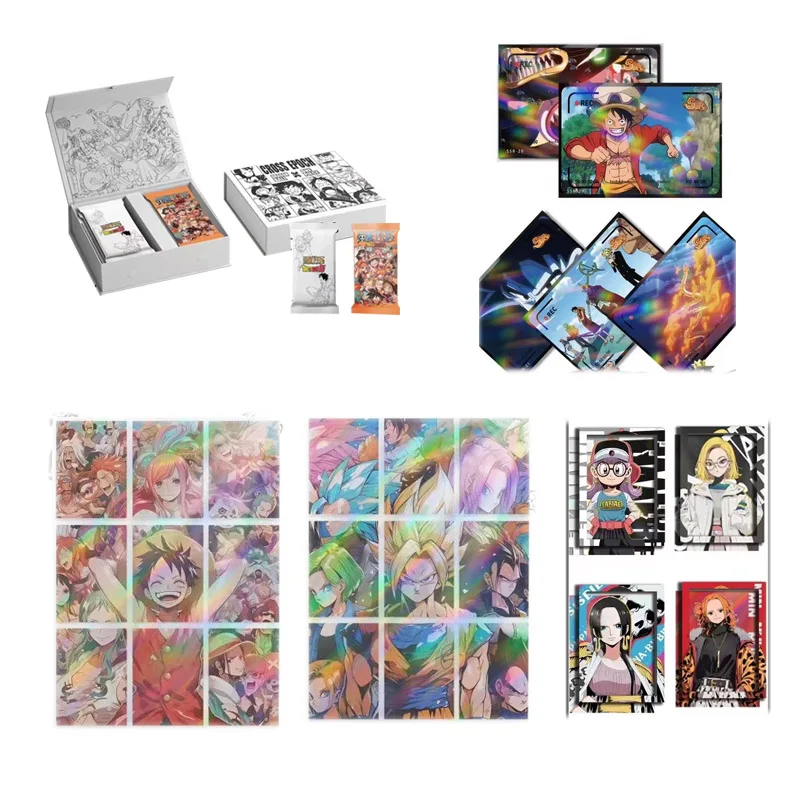 One Piece Dragon Ball Collection Cards Heika The Intertwined Eras Metal Fluorescent Manga Cover Children Games Playing Acg Cards