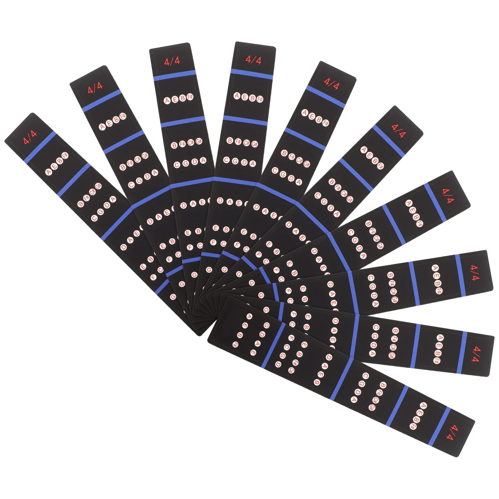 10 قطعة ملصقات تحديد موضع لوحة أصابع الكمان للمبتدئين 44 كمان سهل الاستخدام إزالة أدلة ملاحظة واضحة وضع الإصبع