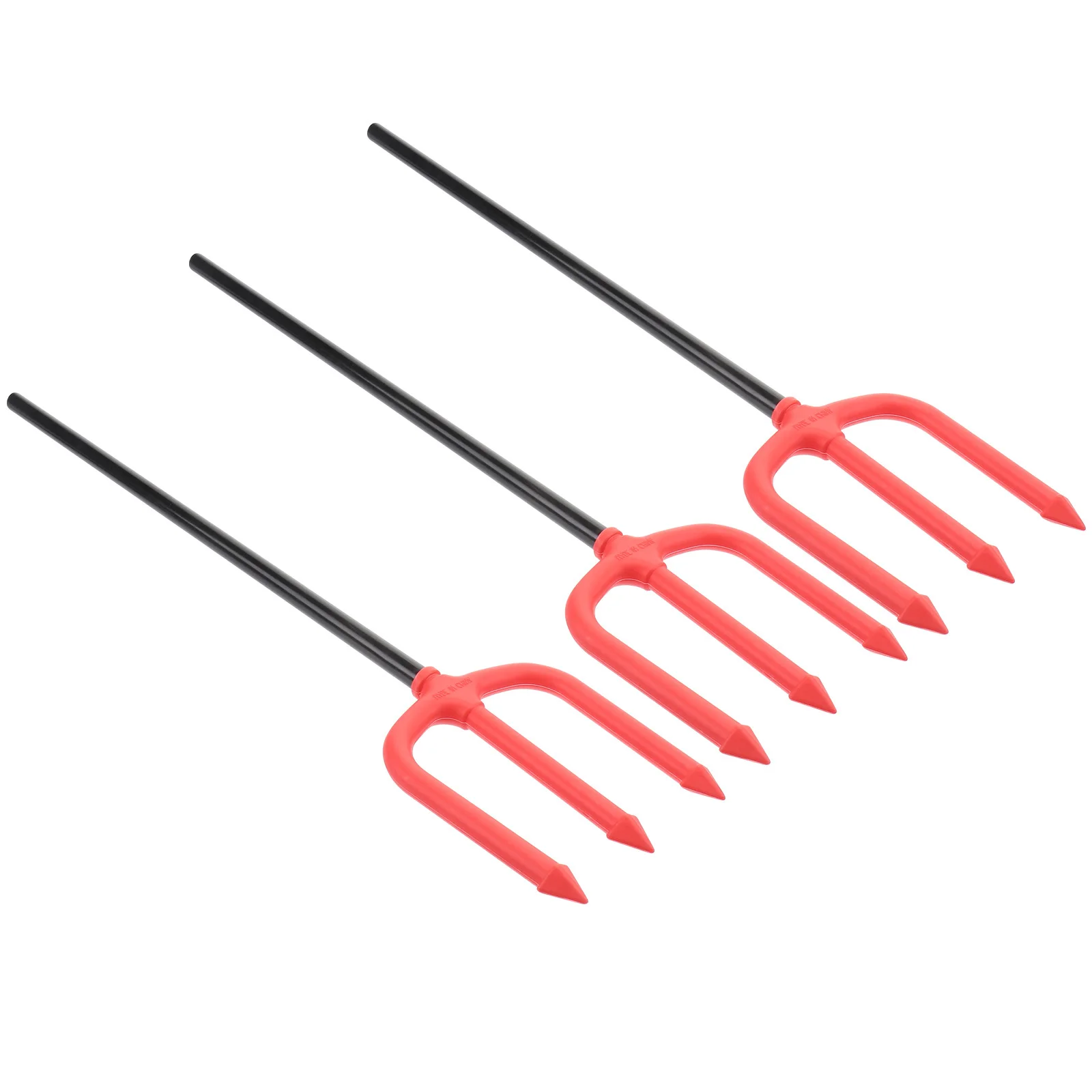 

3Pcs Cheering Trident Sticks Durable Pe Material Halloween Party Night Cheering Trident Stick Cosplay Devil Accessory