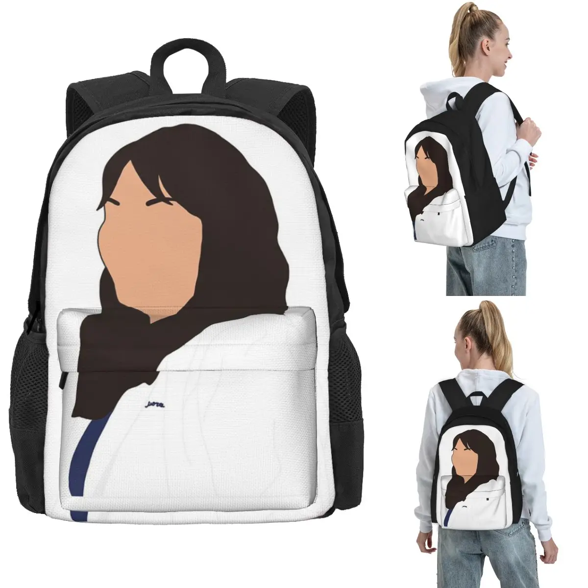 C.T. Cartoon Drawing Backpack Hot Sale Daypack Large Capacity Kids BookBag School Bag Shoulder Bags for Men Women