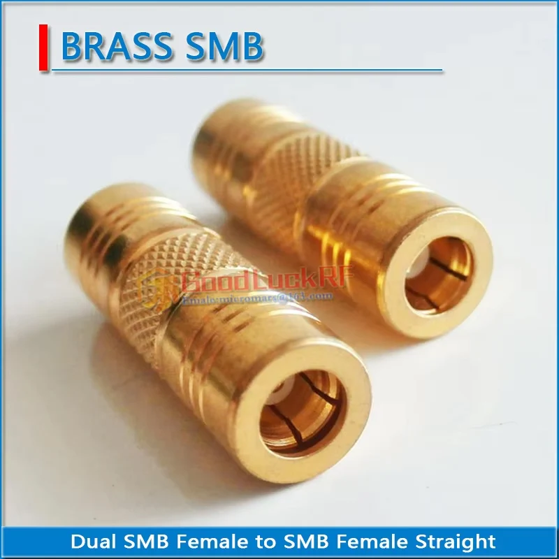 SMB Female to SMB Female Plug Gold Plated Copper Straight 50Ohm Dual SMB Female SMB-KK RF Connector Adapter Socket