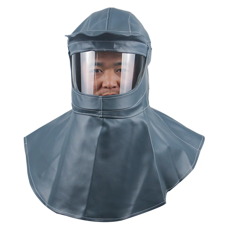 Sand Blasting Hood Cap, Shawl Cap Sandblaster Hood Anti Wind/Sandblaster Tools Dust Protective Face Hood