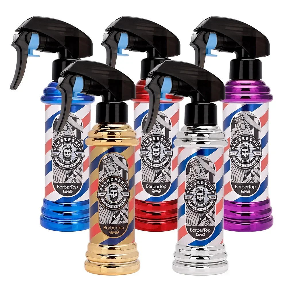 Retro Hairdressing Spray Bottle Refillable Bottles Continuous Mist Watering Can Portable Salon Barber Water Sprayer