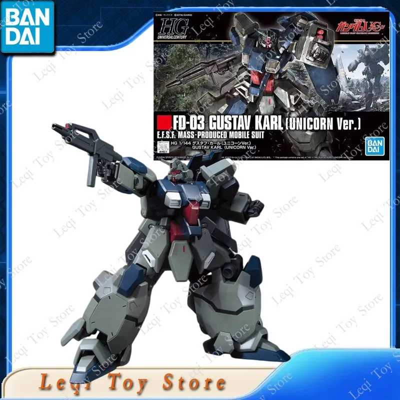 

Bandai Original Genuine In Stock HG 1/144 FD-03 GUSTAV KARL UNICORN Ver. Anime Action Figures Toys Gift Assembly Model Ornaments